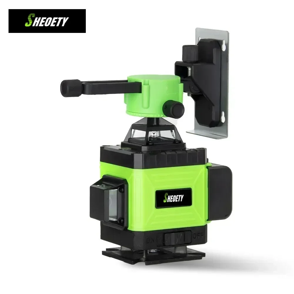 4D 16 ライン プロフェッショナル 360 ° セルフレ - Laser Level 16 Lines 4D Green のレビューと価格