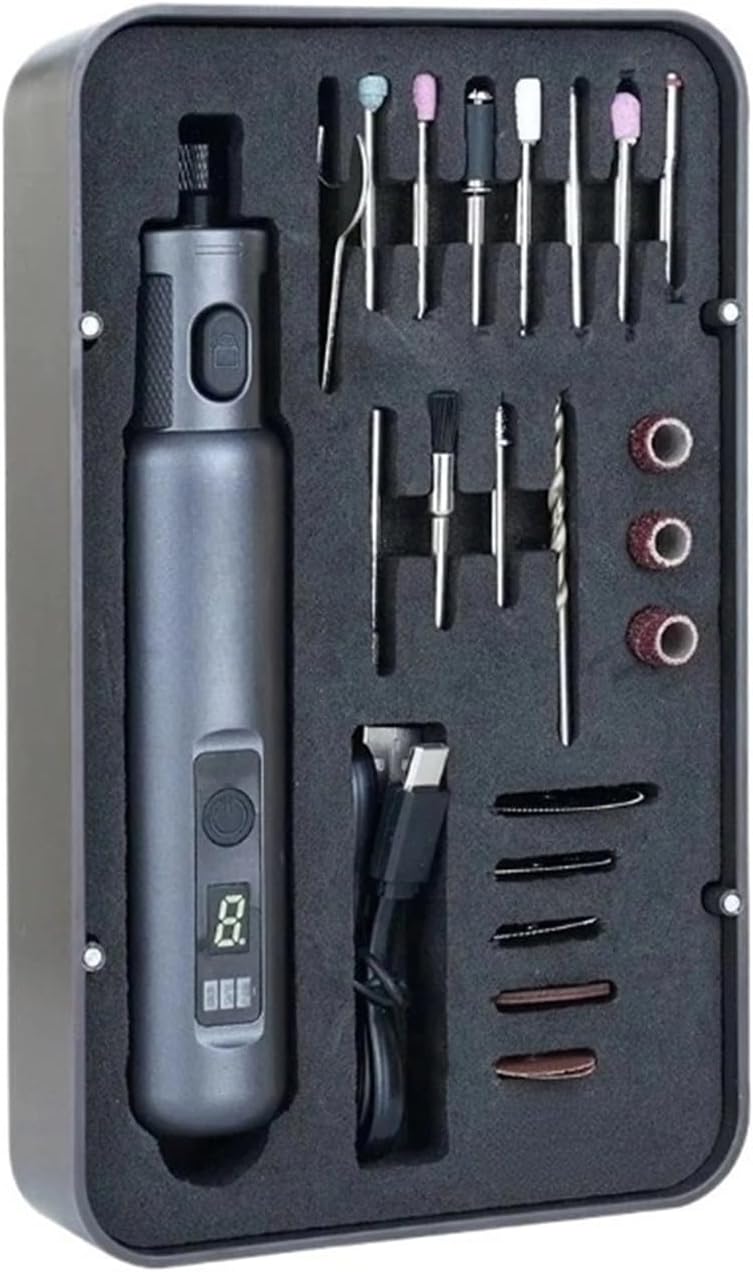 コードレスロータリーツールキット 多機能、6段階速度調整、長 - Cordless Rotary Tool Kit Accessories のレビューと価格