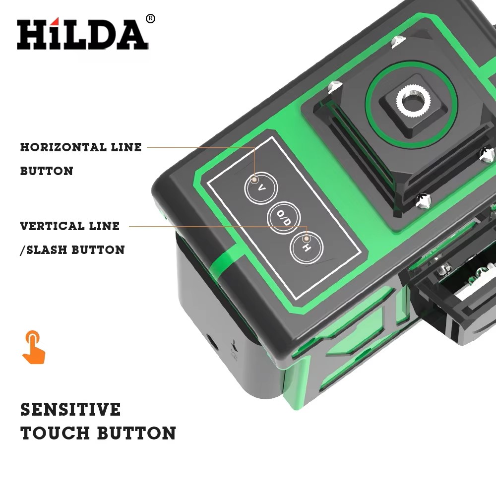 HILDA 16/12 ライン超強力 4D/3D レーザーレ - Laser Level 16 Lines 4D Green のレビューと価格