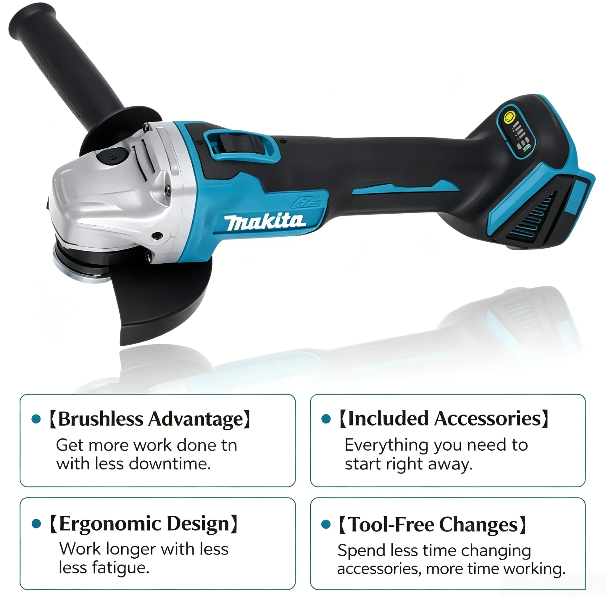 マキタ DGA504 ブラシレスアングルグラインダー 18V - Brushless Angle Grinder Battery Powered のレビューと価格