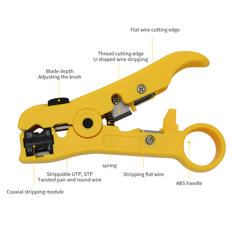 自動カットオフレンチ,同軸ケーブルワイヤーストリッパー,ユニ - Automatic Wire Stripper Cutter のレビューと価格