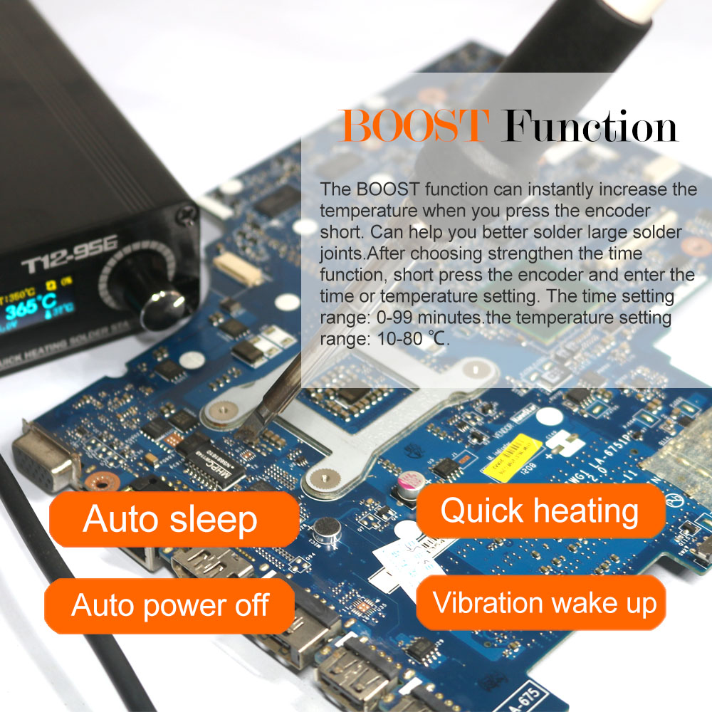QUECOO T12-956 はんだ付けデジタルステーション - Digital Soldering Station T12 のレビューと価格