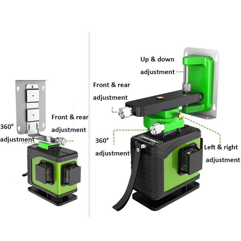 グリーンレーザーダイオード 16ライン 4D垂直レーザー平面 - Laser Level 16 Lines 4D Green のレビューと価格