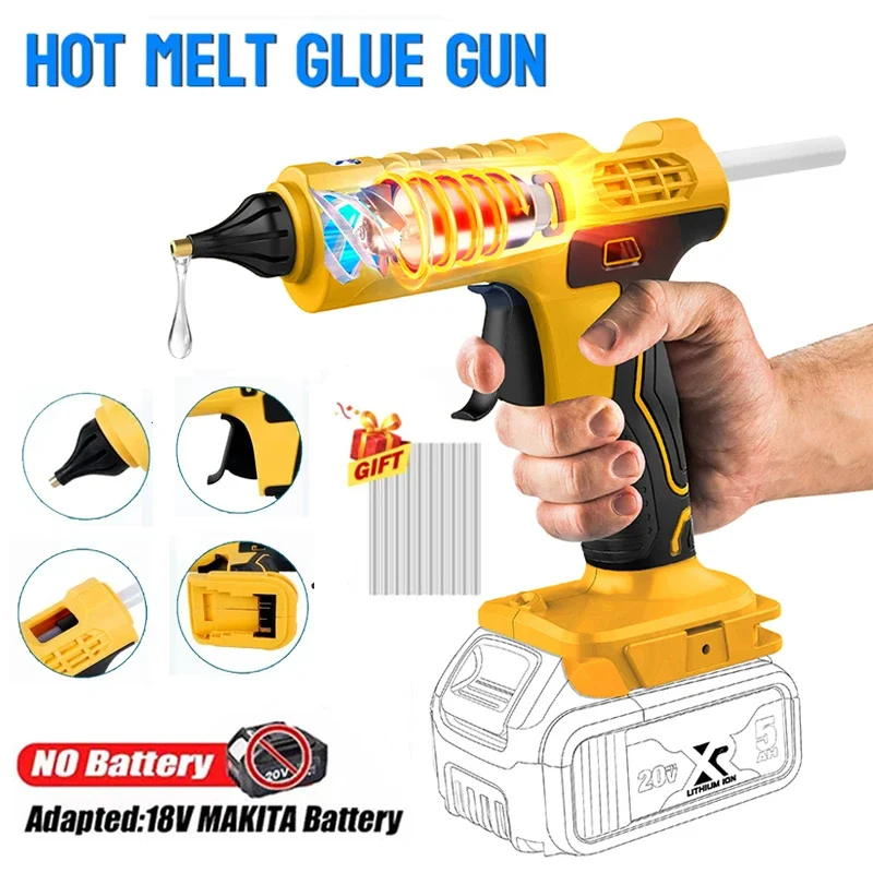 コードレス電動ハンドヘルドホットグルーガン修理 DIY ツー - Hot Melt Glue Gun Cordless のレビューと価格