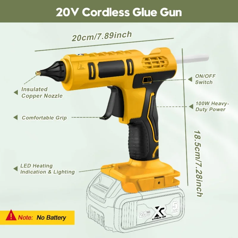 コードレス電動ハンドヘルドホットグルーガン修理 DIY ツー - Hot Melt Glue Gun Cordless のレビューと価格