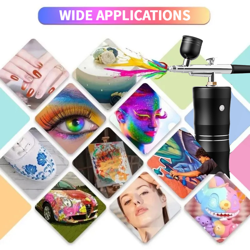 酸素スプレー ミニエアコンプレッサーキット エアブラシ スプ - Airbrush Kit With Mini Compressor のレビューと価格